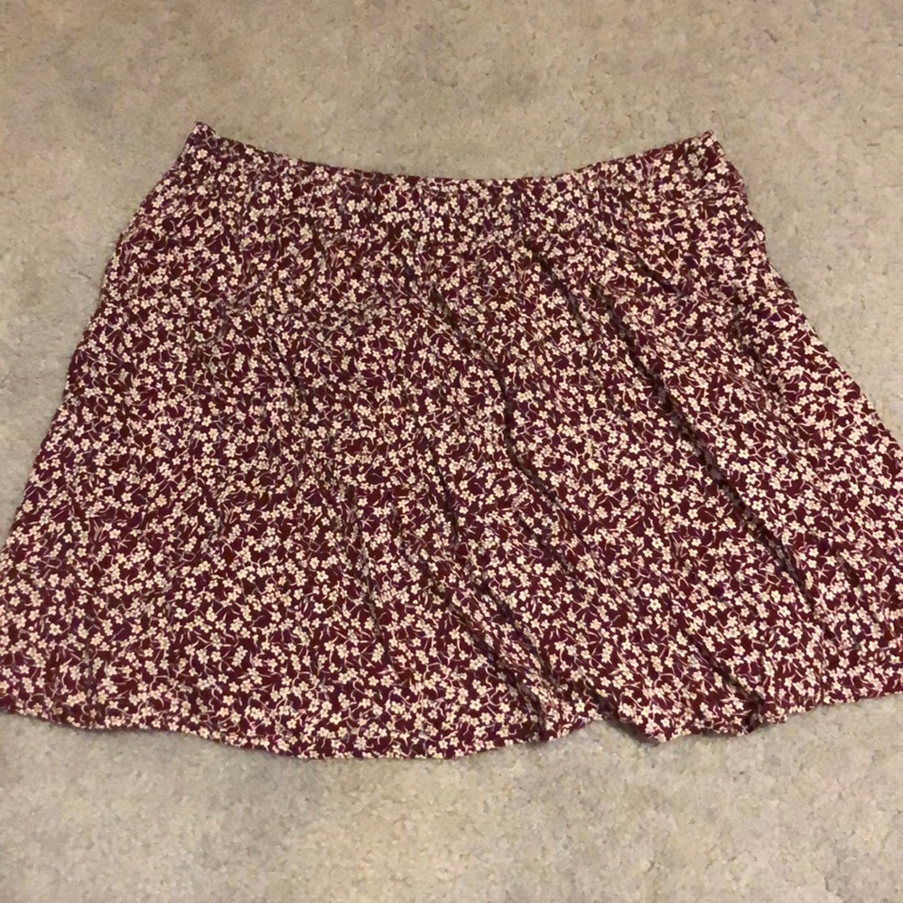 Simple red skirt